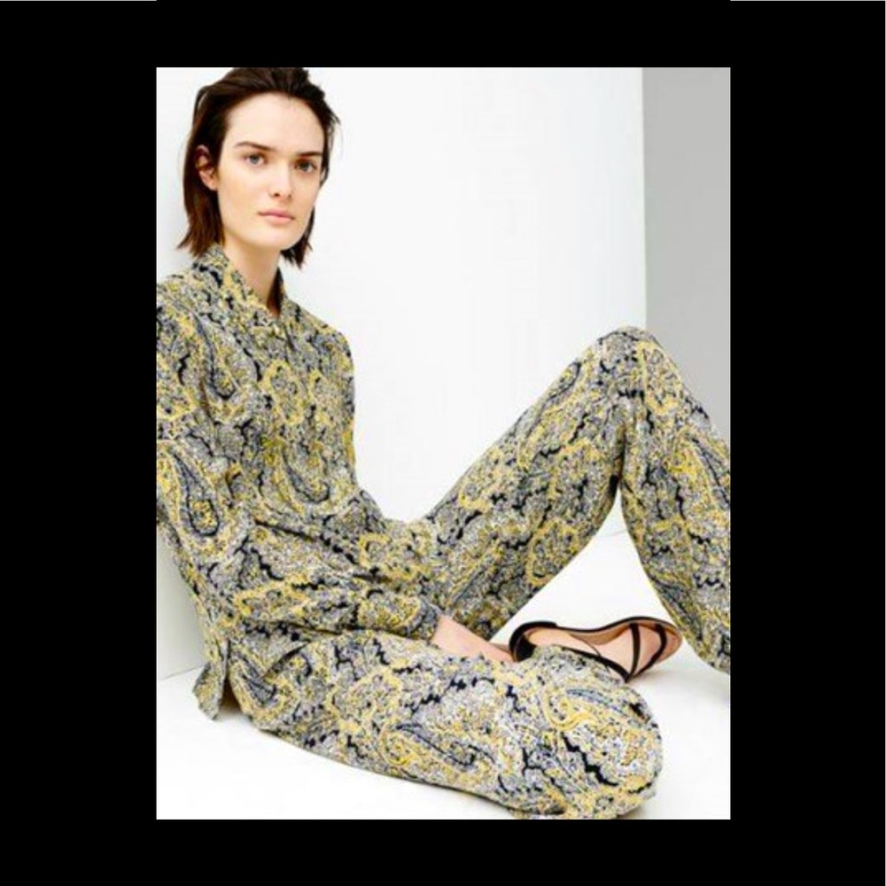 Cashmere print palazzo trousers (NWT)